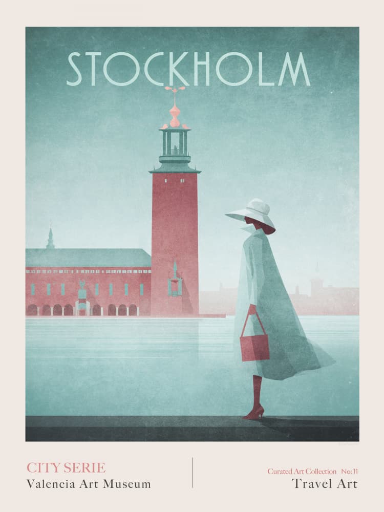 Stockholm-1 Stockholm City Hall by Emel Tunaboylu — canvas wall art