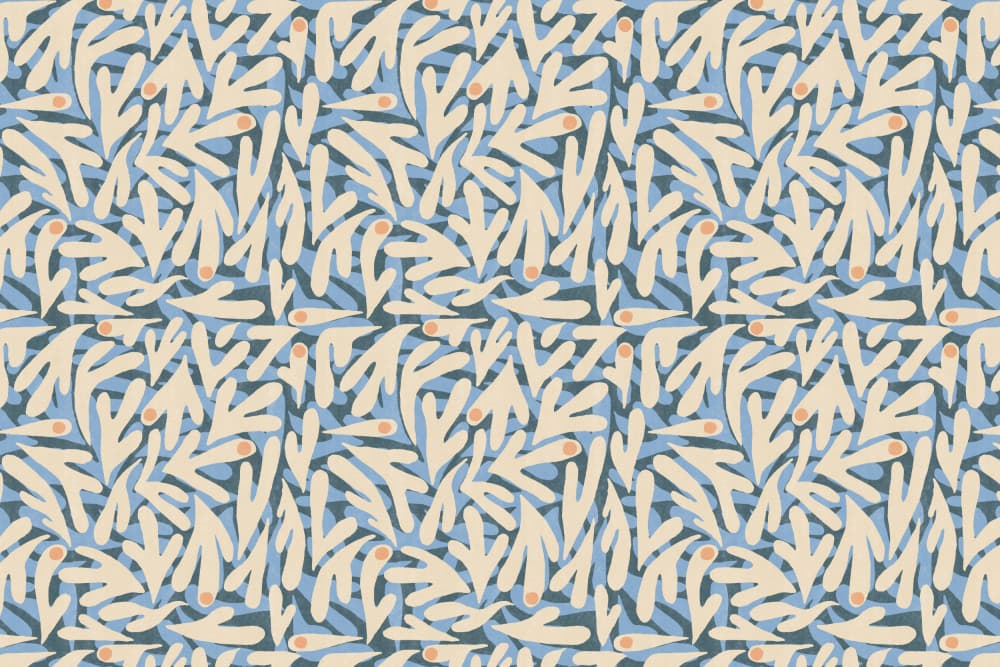 Cyanopatternno06 by Treechild — canvas wall art