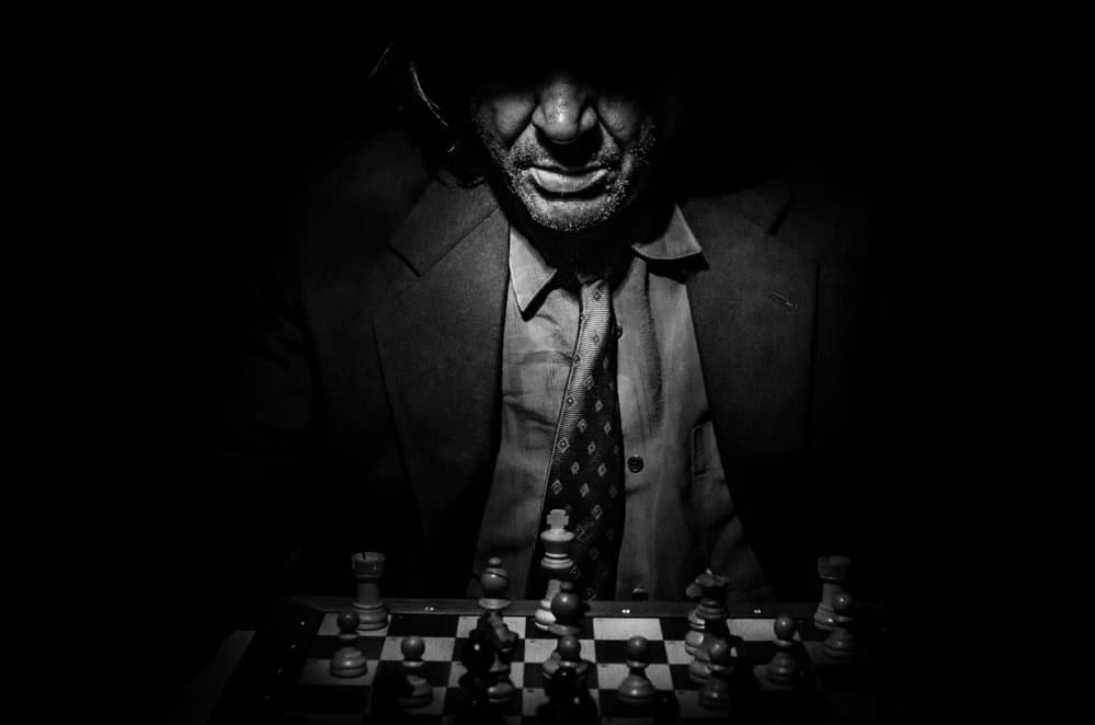 Mysterious Chess Player by Steve Hermann — canvas wall art