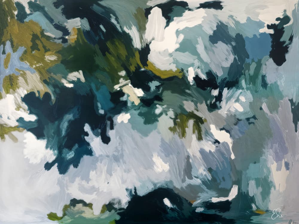 Swirling Organic Colors by Edie — canvas wall art