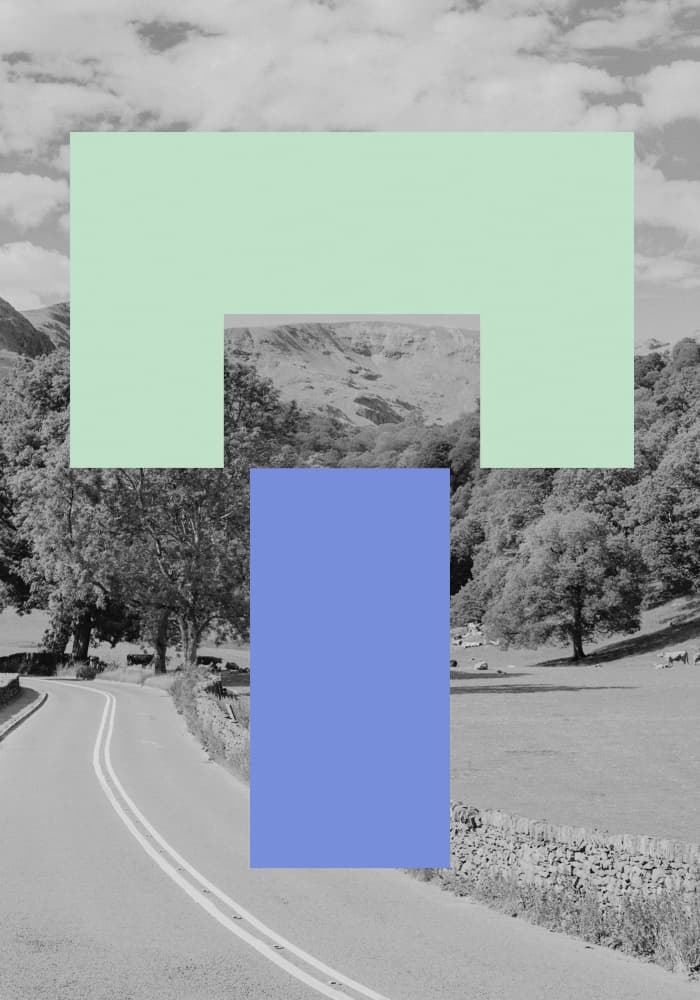 Geometric Landscape by Athene Fritsch — canvas wall art