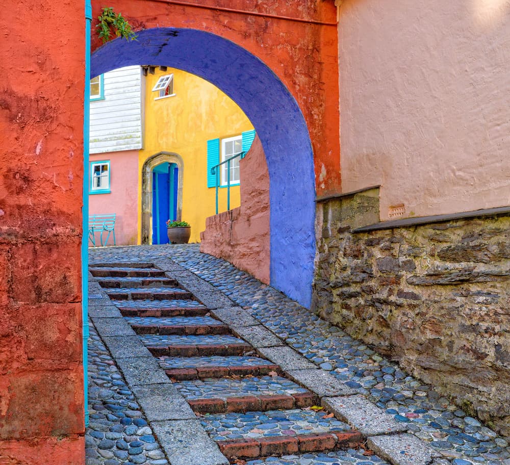 Colorful Village Archway by Danny Mendoza — canvas wall art