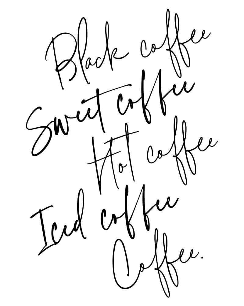 Coffee Drink Choices by Rosana Laiz Blursbyai — canvas wall art