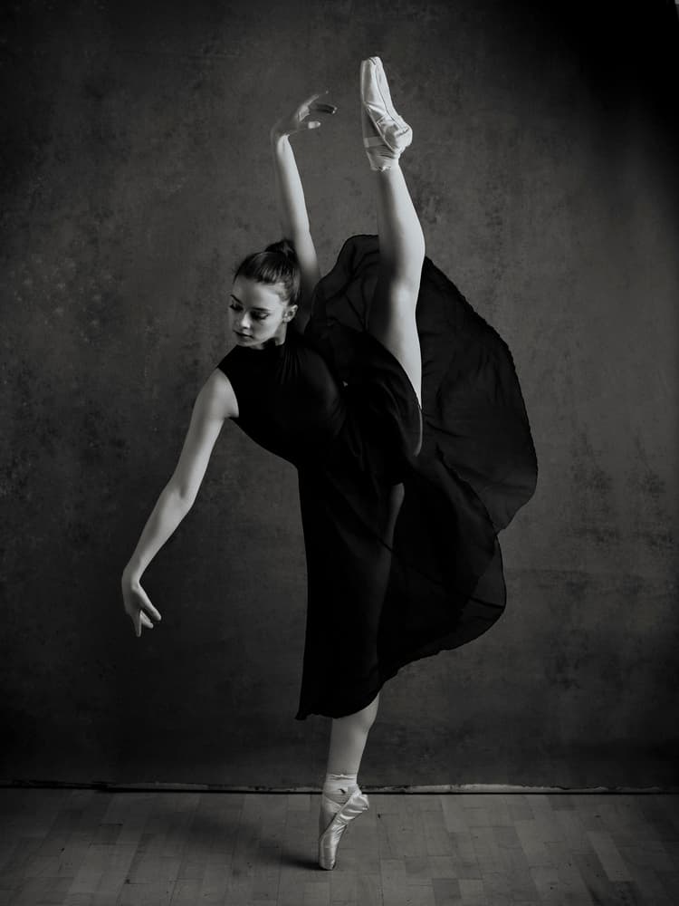 Elegant Ballet Pose by Howard Ashton-Jones — canvas wall art