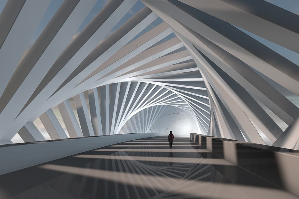 Twisted Tunnel Journey by Mountain Cloud — canvas wall art