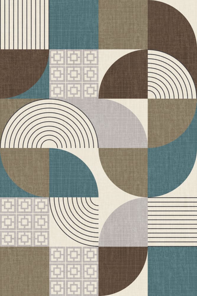 Mid-Century Geometric Pattern