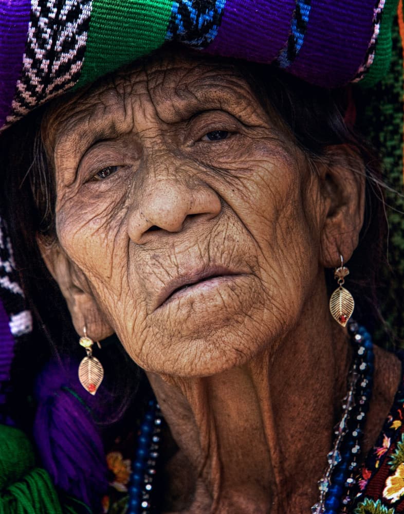 Wise Indigenous Woman by Edgar Monzon — canvas wall art