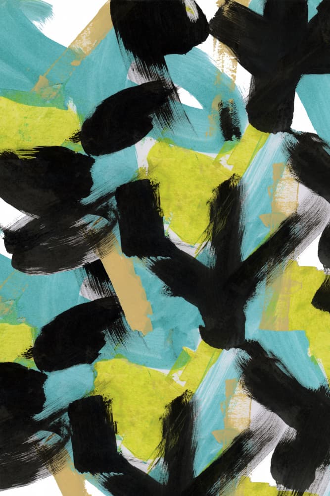 Dynamic Color Brushstrokes by cartissi — canvas wall art
