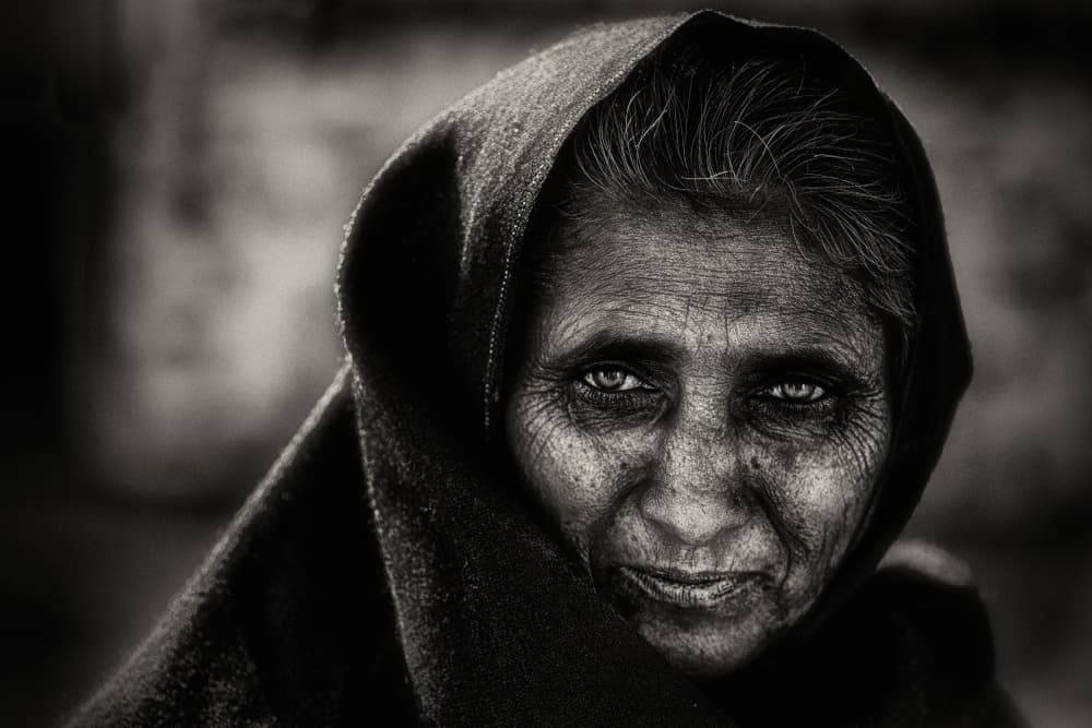 Soulful Gaze Portrait by Sergio Pandolfini — canvas wall art