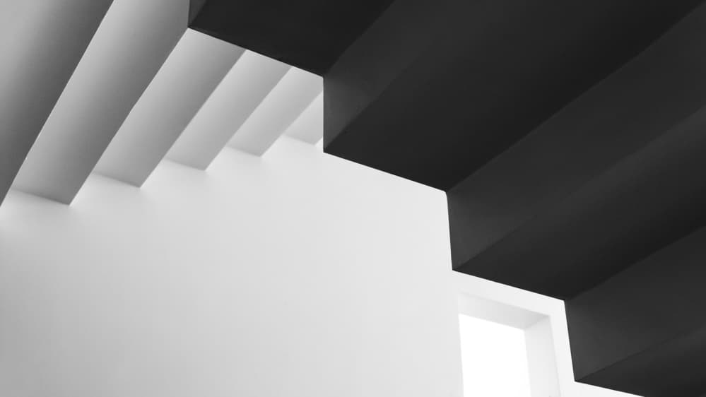 Stairwell Geometry by Lus Joosten — canvas wall art