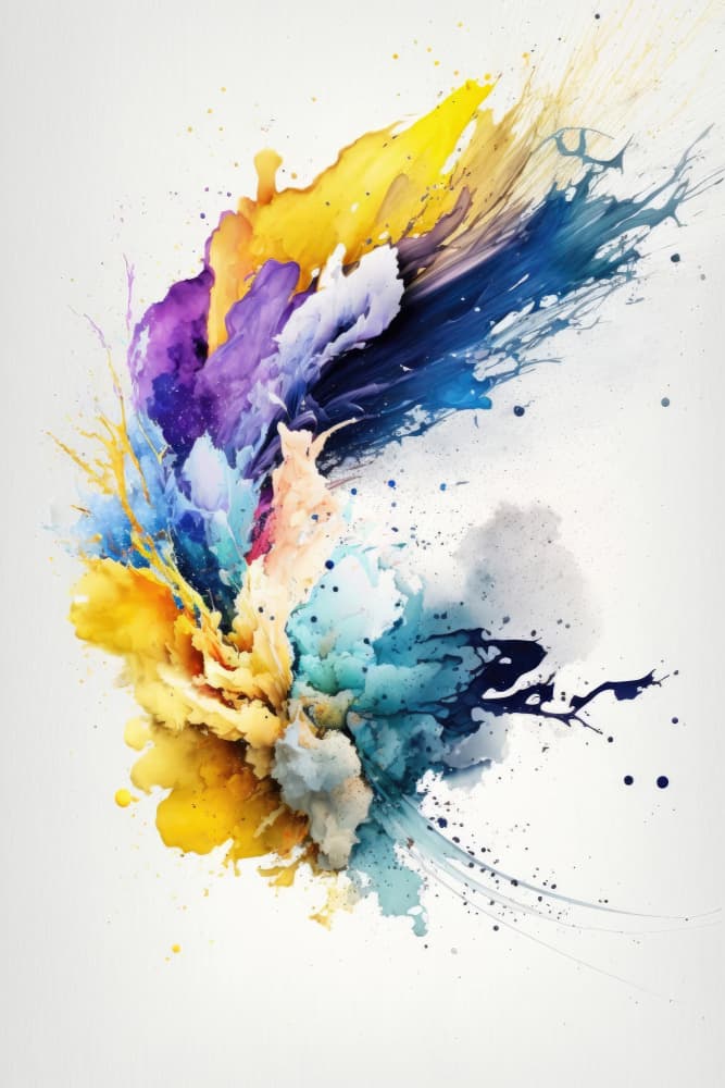 Vibrant Color Splash by Mauro — canvas wall art
