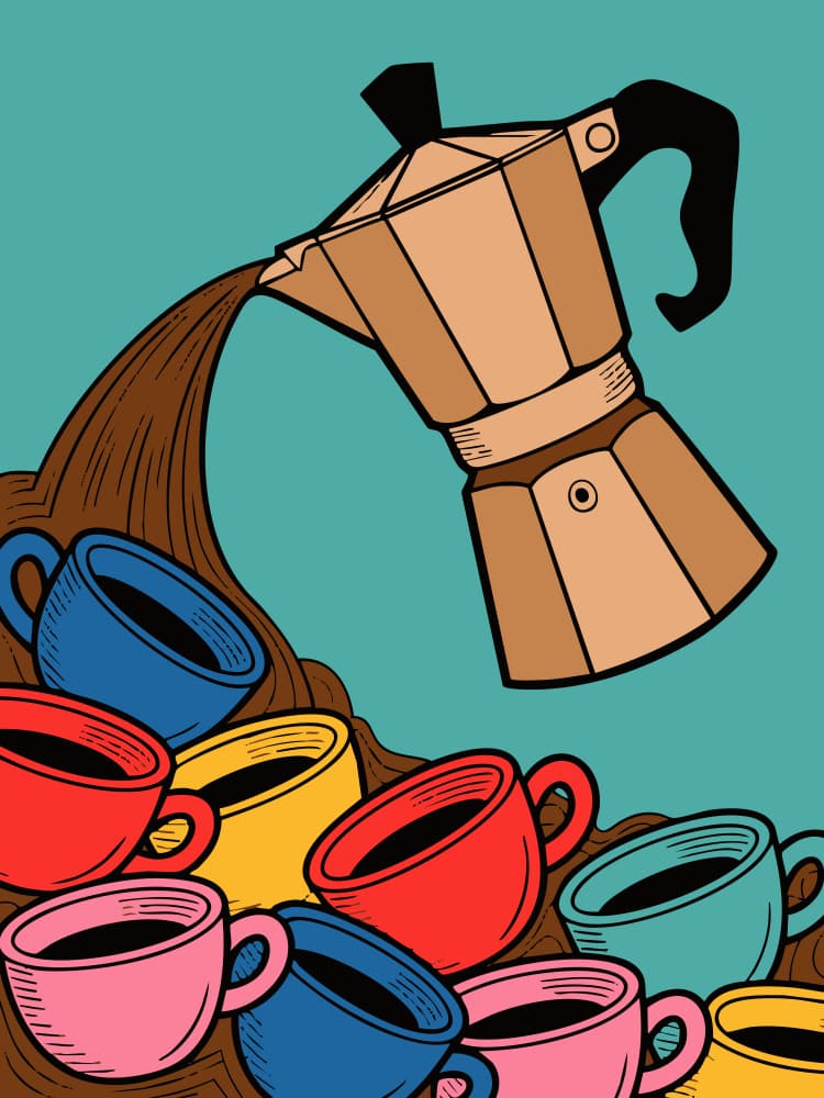 Morning Moka Brew by Andreas Magnusson — canvas wall art
