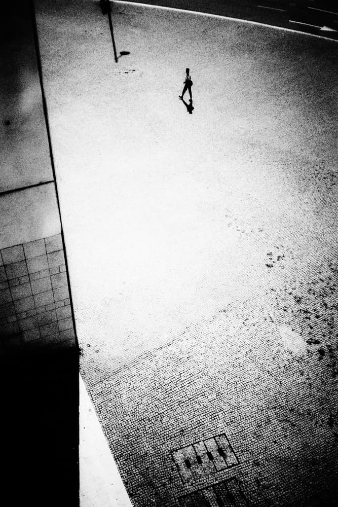 Solitary Walker Shadow by Rui Correia — canvas wall art