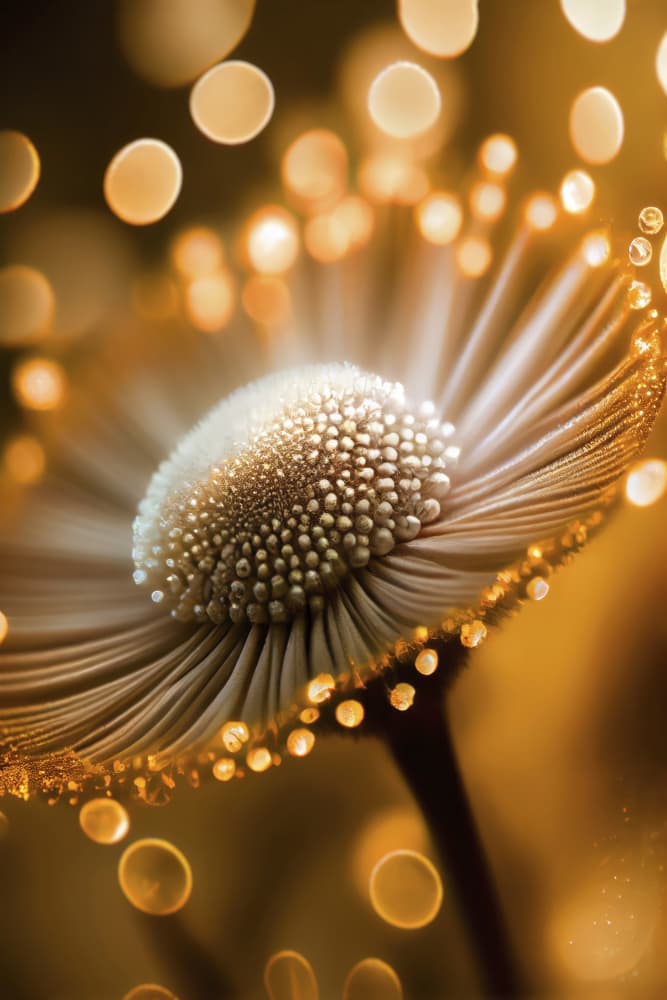 Golden Petal Dream by Treechild — canvas wall art