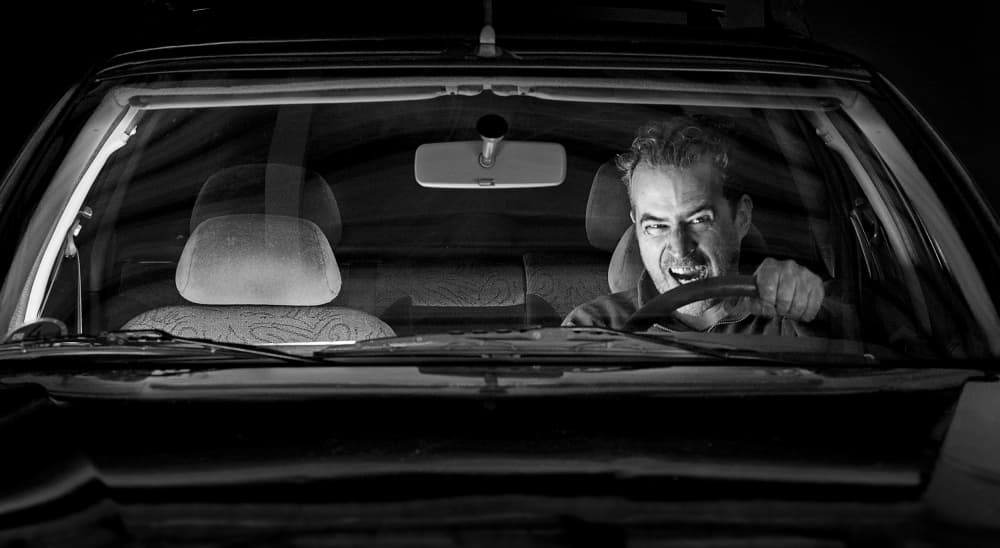 Angry Driver At Night by Michael Allmaier — canvas wall art