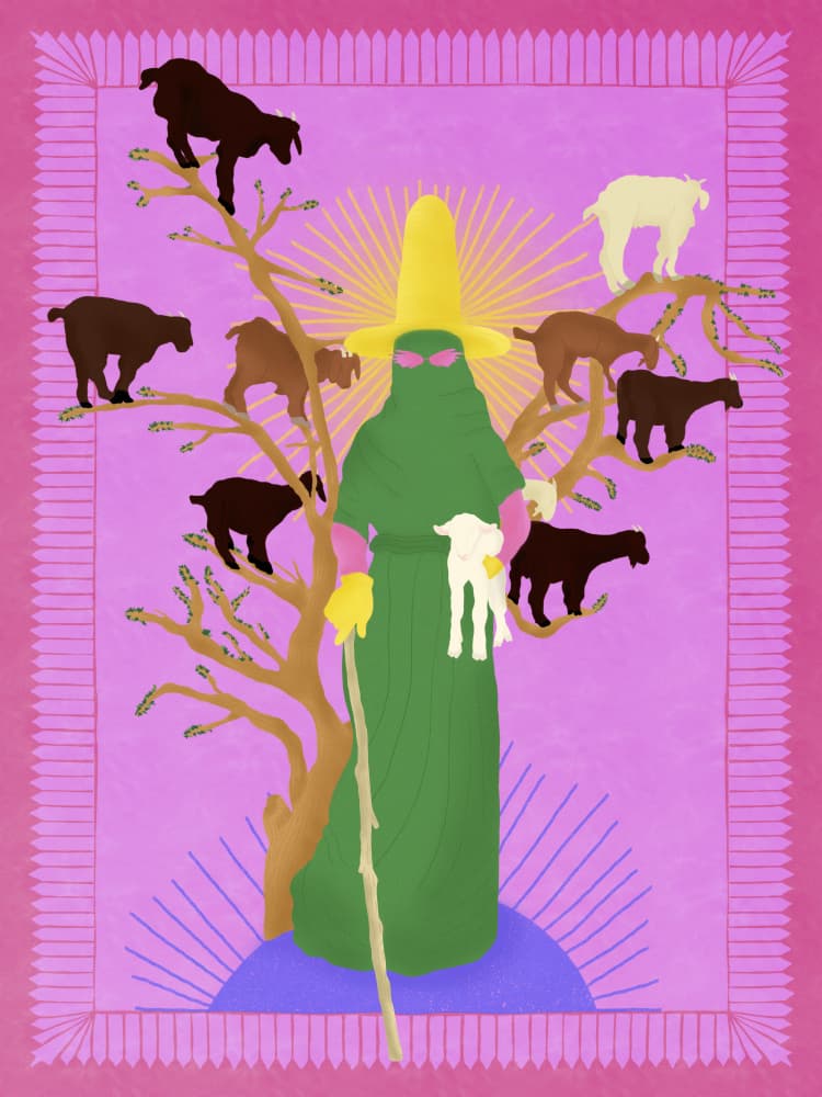 Holy Woman Herder by Jota de jai — canvas wall art