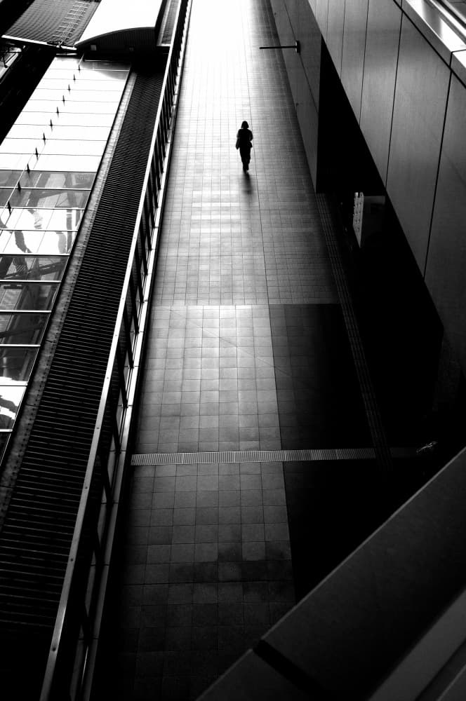 Solitary Urban Path by Takaaki Ishikura — canvas wall art