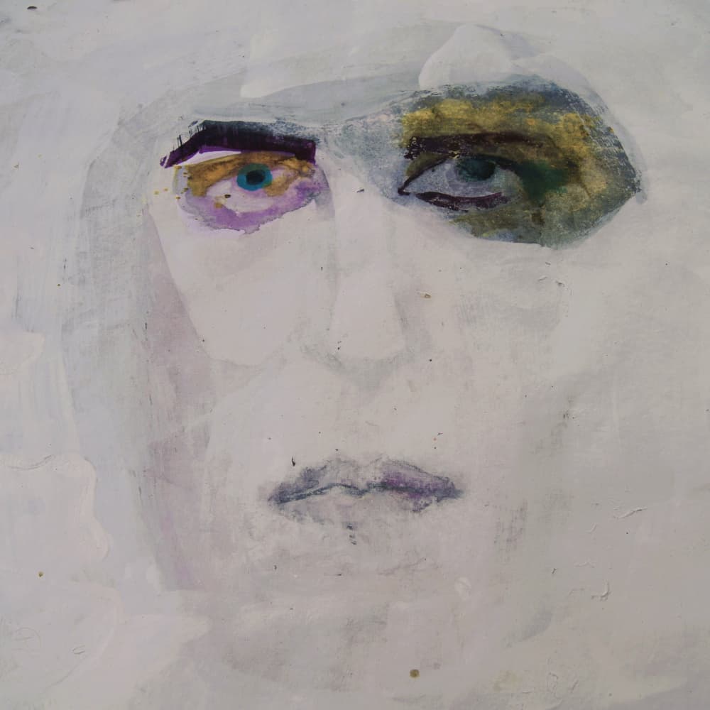 Contemplative Abstract Gaze by Doris Schmitz — canvas wall art
