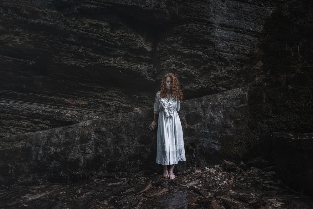 Ethereal Woman in Cave by Traven Milovich — canvas wall art
