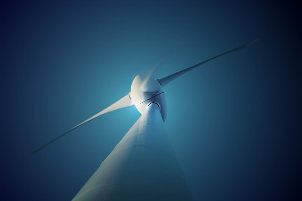 Upward Wind Turbine by Per Sandgren — canvas wall art