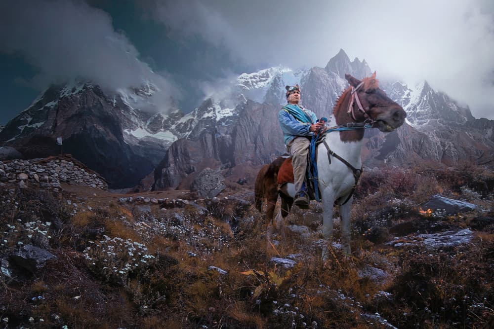 Epic Mountain Ride by Hary Muhammad — canvas wall art