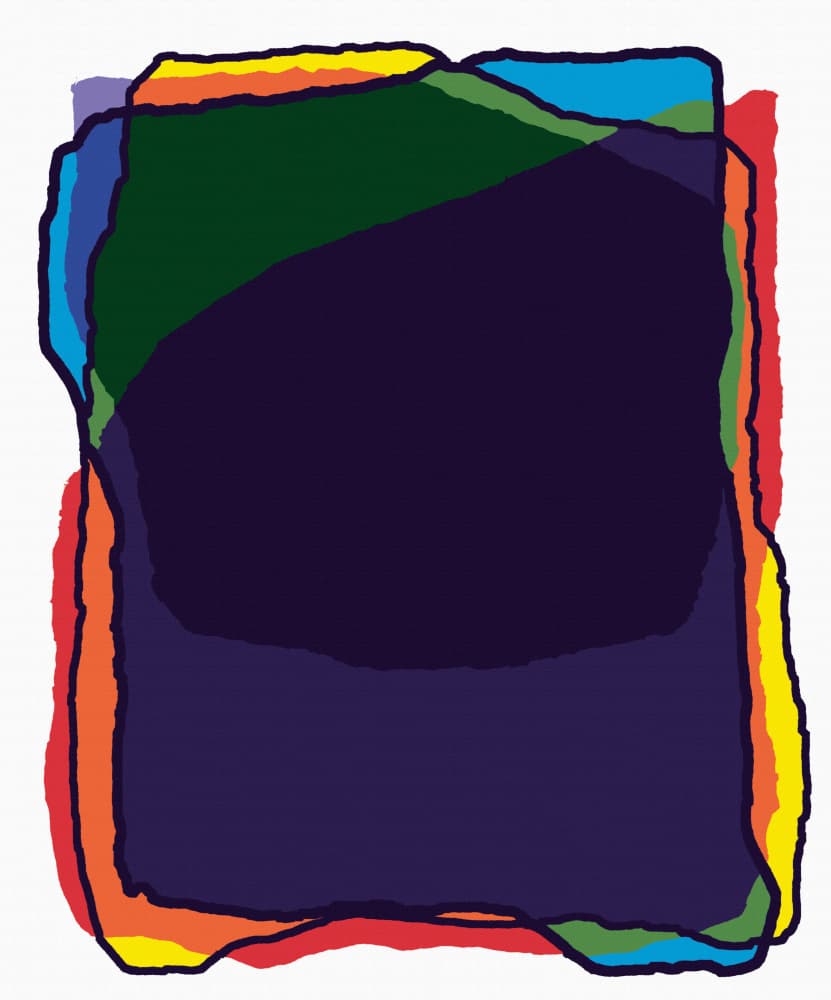 Vibrant Abstract Layers by Rafa Mateo — canvas wall art