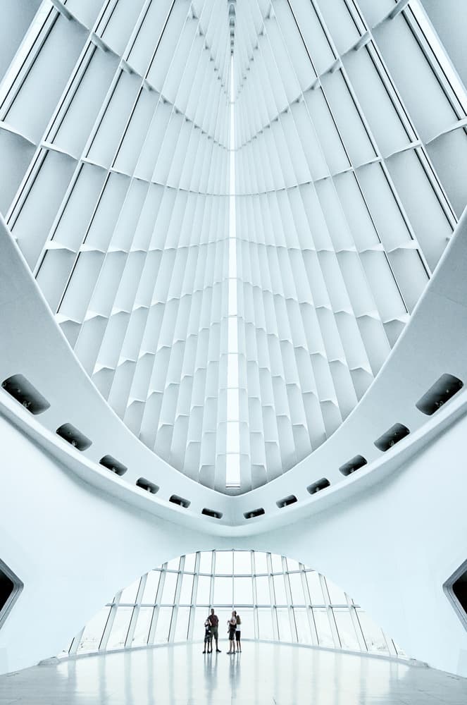 Modern Architectural Symmetry by Roland Weber — canvas wall art