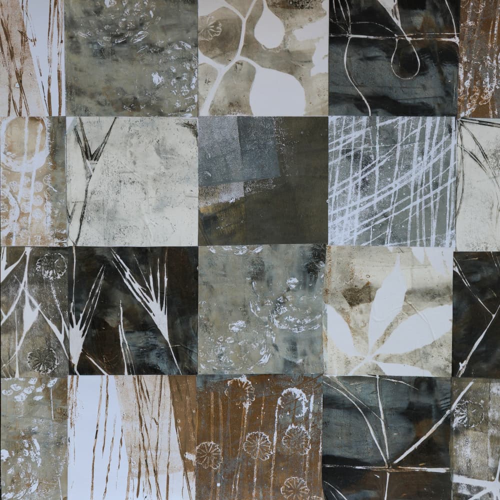Winter collage by Nel Talen — canvas wall art
