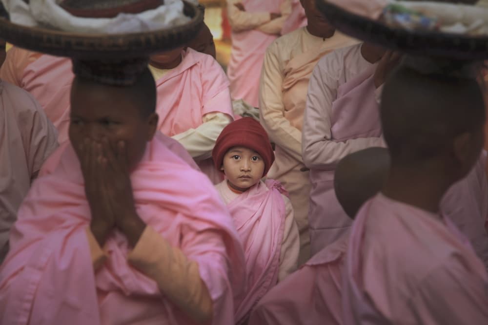 Child Nun in Pink by Marcus Lee — canvas wall art