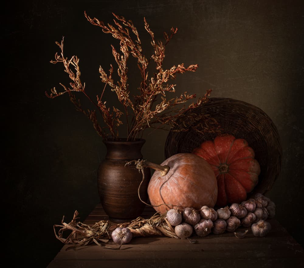Dark Harvest Pumpkins by Margareth Perfoncio — canvas wall art