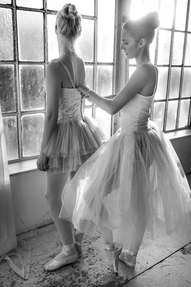 Graceful Ballet Preparation by Peter Müller Photography — canvas wall art