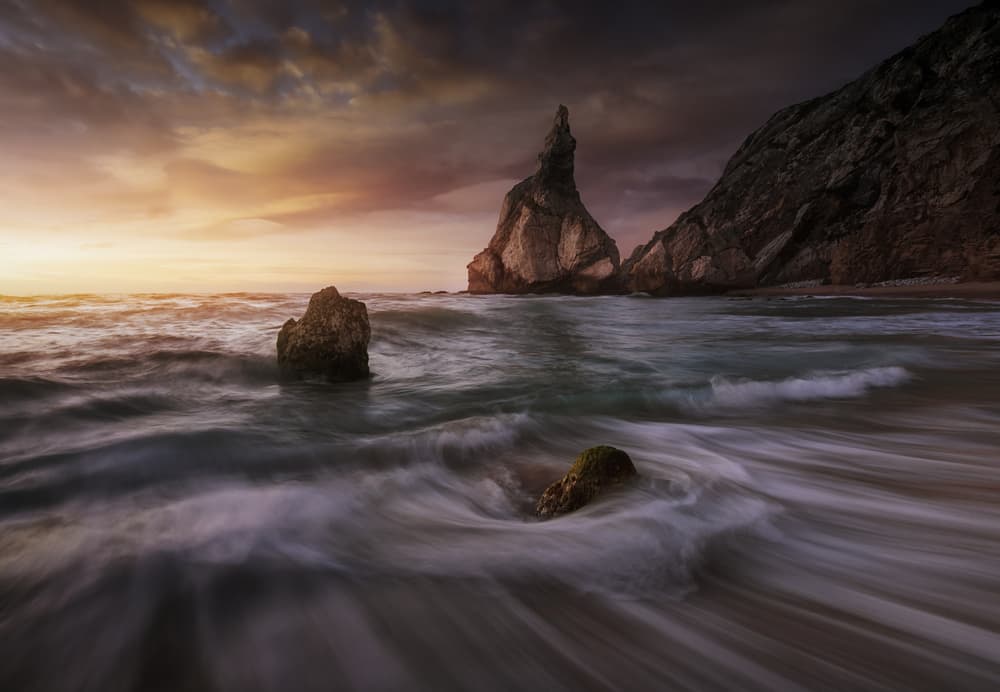 Dramatic Coastal Sunset by Juan Pablo de Miguel — canvas wall art
