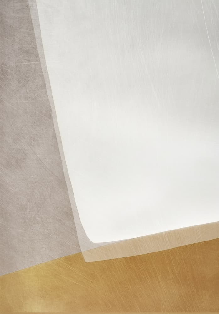 Subtle Gold Layers by Alma — canvas wall art