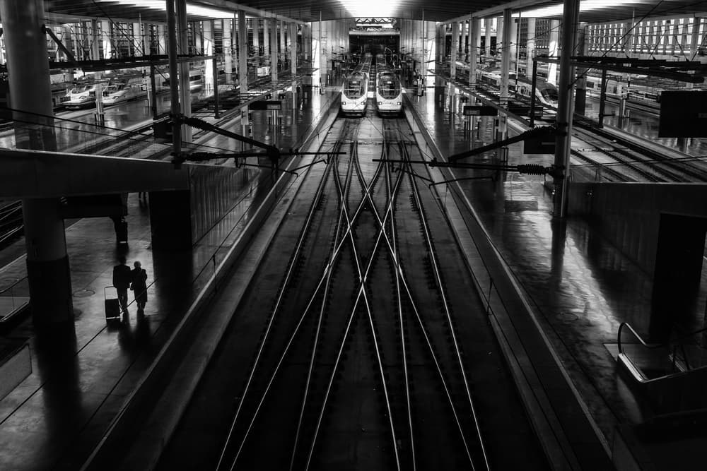 Modern Train Station by Anderson Miranda — canvas wall art