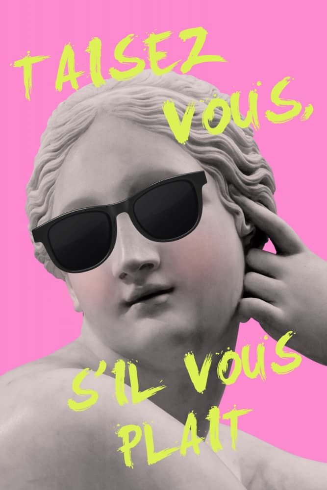 Sassy French Statue by Talitha McQueen — canvas wall art