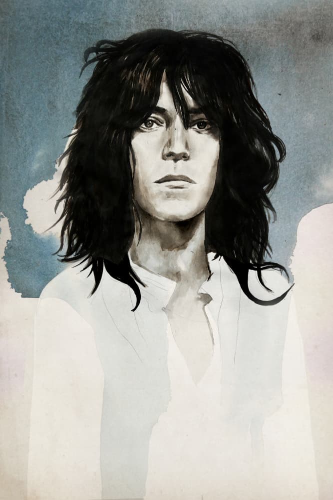 Long Haired Portrait Gaze by David Diehl — canvas wall art