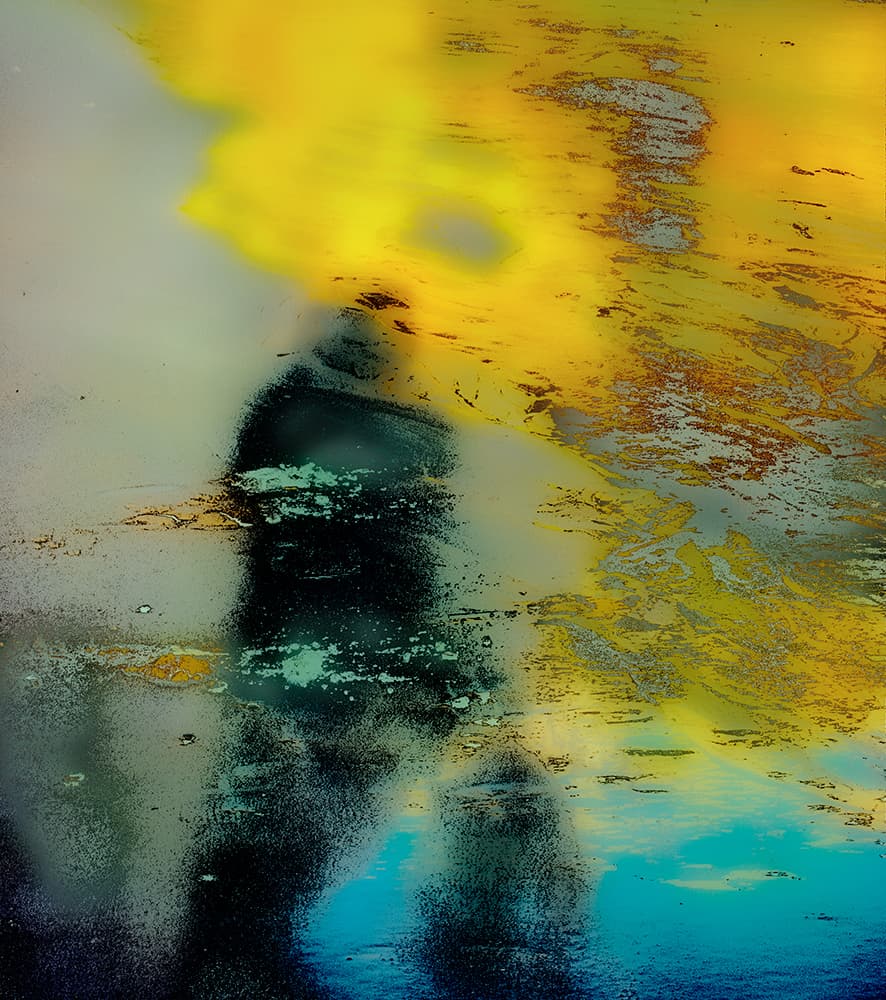 Liquid Gold Blues by Shenshen Dou — canvas wall art