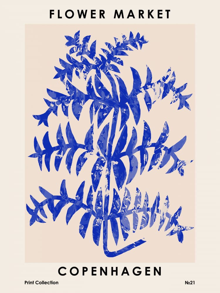 Flower Market. Copenhagen by NKTN — canvas wall art