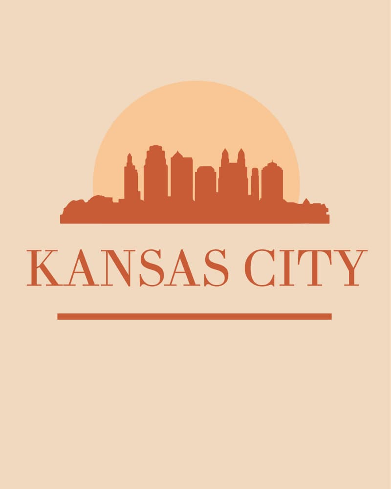 Kansas City Skyline by Emiliano Deificus — canvas wall art