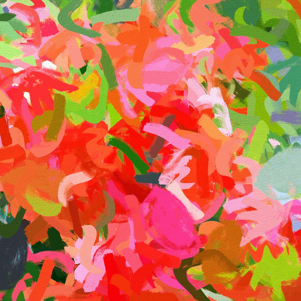 Vibrant Abstract Strokes by Uma Gokhale — canvas wall art