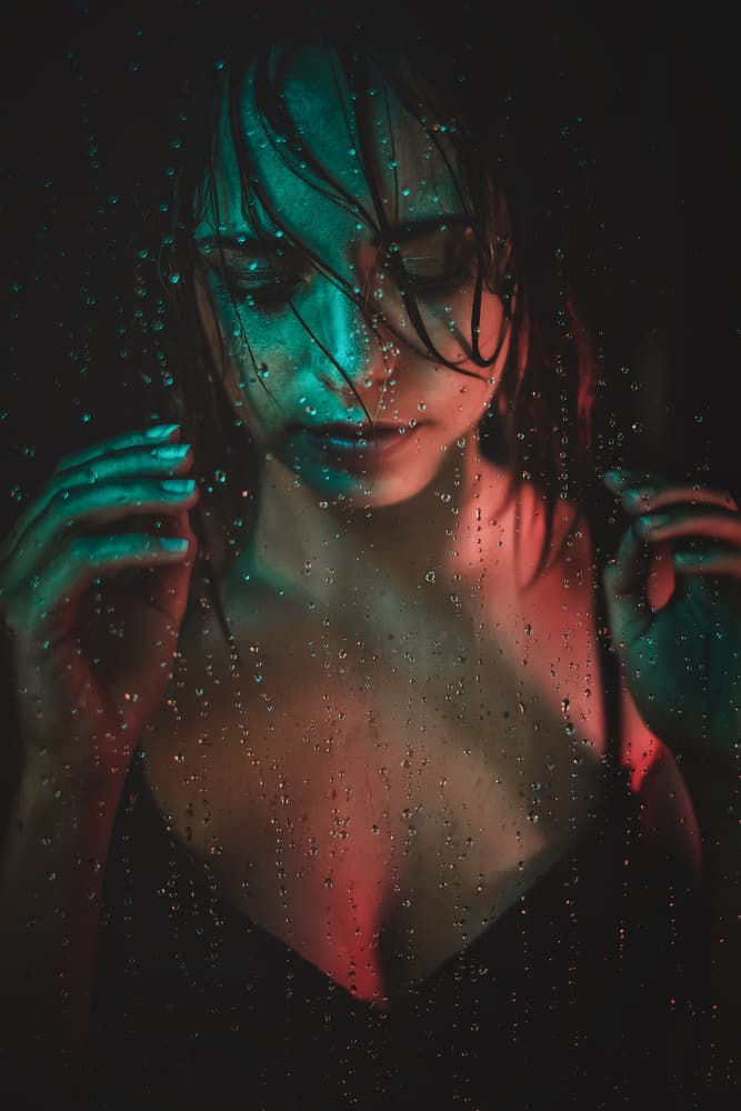 Mysterious Wet Portrait by Klaus Grimm — canvas wall art