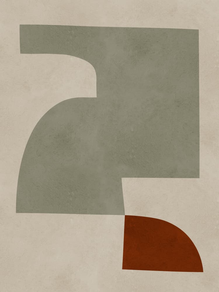 Geometric Earth Tones by Vitor Costa — canvas wall art