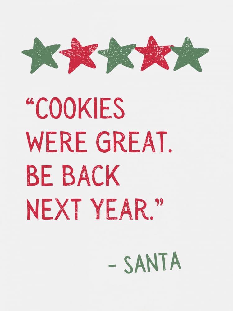 Santa's Cookie Review by Jolly and Dash — canvas wall art