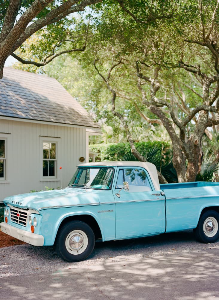 Classic Blue Pickup by Bethany Young — canvas wall art