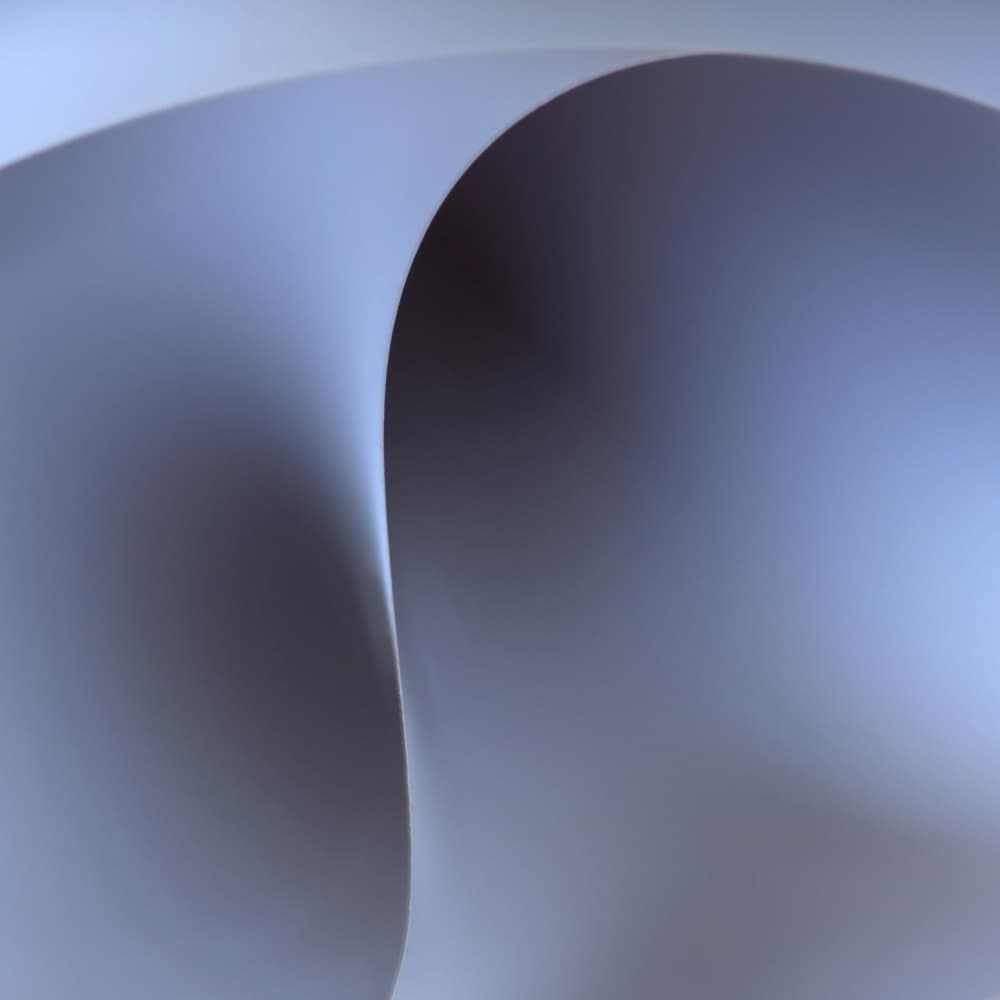 Blue Abstract Curves by Lotte Grønkjær — canvas wall art