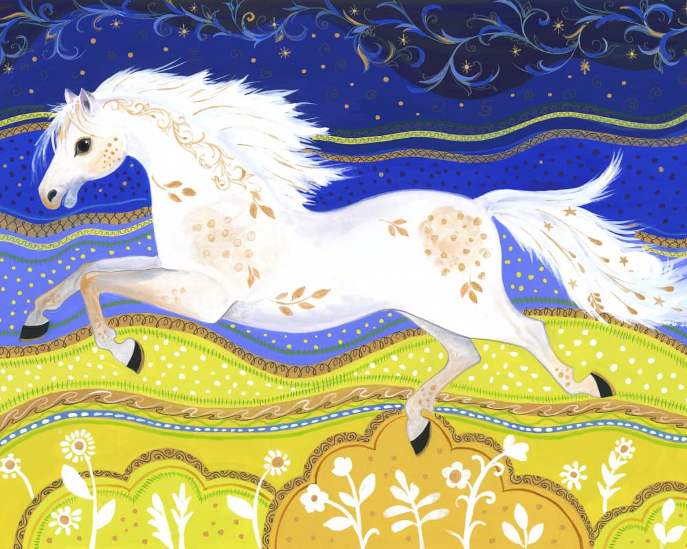 Galloping Gilded Horse