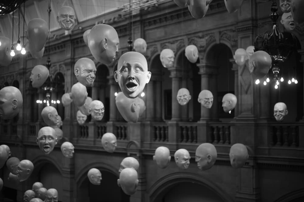 Emotional Heads Installation by Stefano Castoldi — canvas wall art