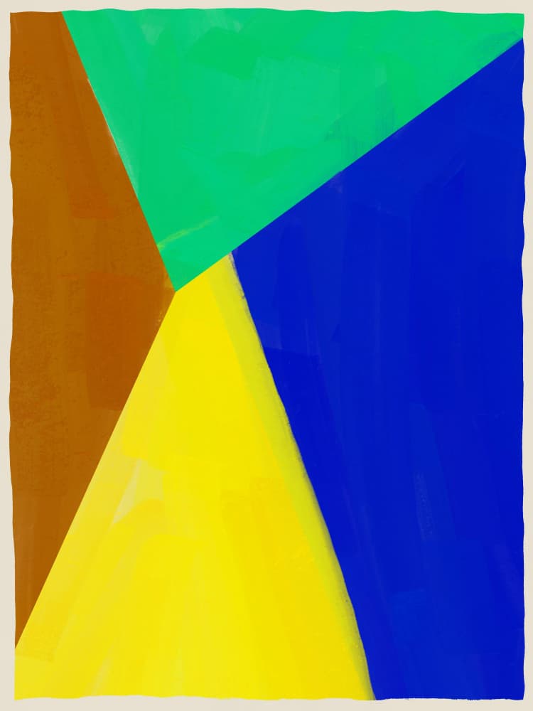 Bold Geometric Colors by Little Dean — canvas wall art