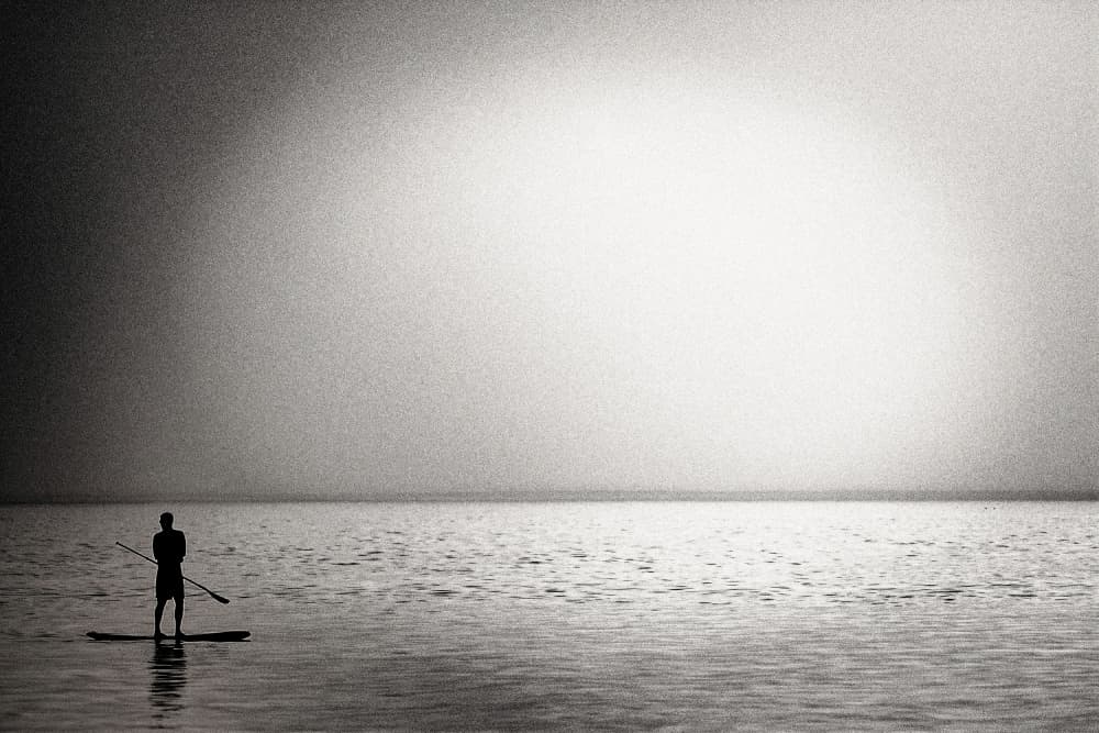 Serene Ocean Paddleboarder by Tal Paz-Fridman — canvas wall art