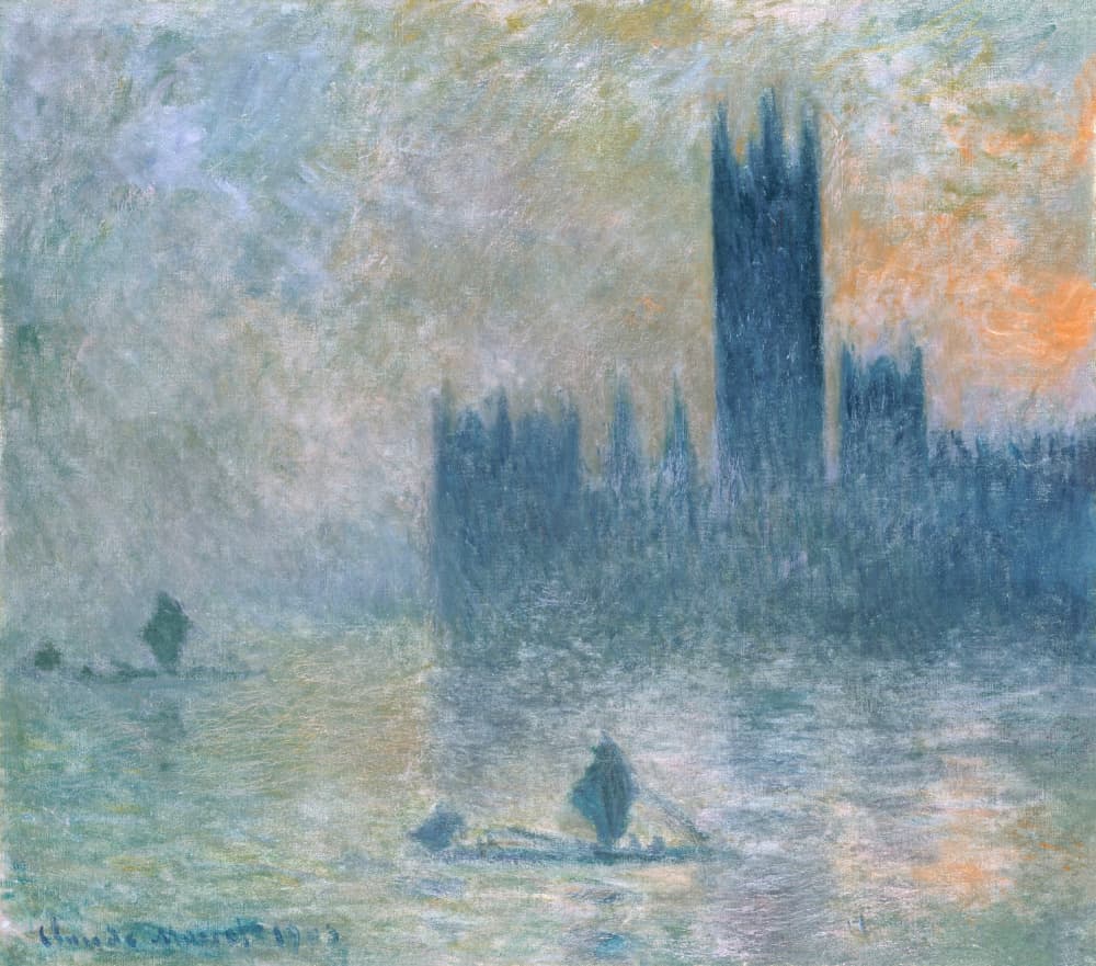 The Houses of Parliament by Claude Monet — canvas wall art